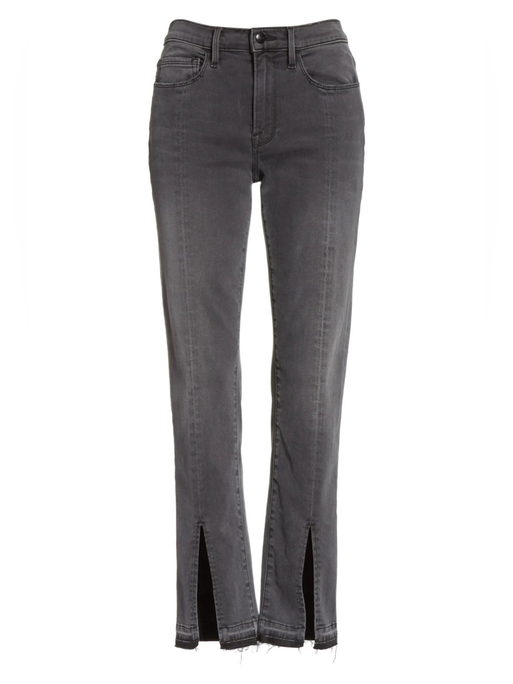FRAME Le Nouveau Straight Split Hem Skinny Jeans Woodland 24